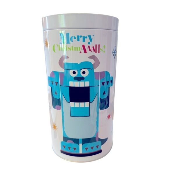 NWT Disney Pixar Monsters Inc Holiday Tin - Picture 1 of 3